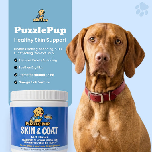 PuzzlePup Skin & Coat Soft Chews.