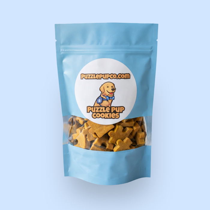 Pumpkin Dog Treats with Peanut Butter - Handmade Enrichment
