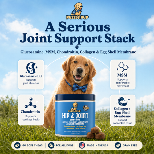 Dog Hip and Joint Chews. Enhanced Dog Health and Mobility