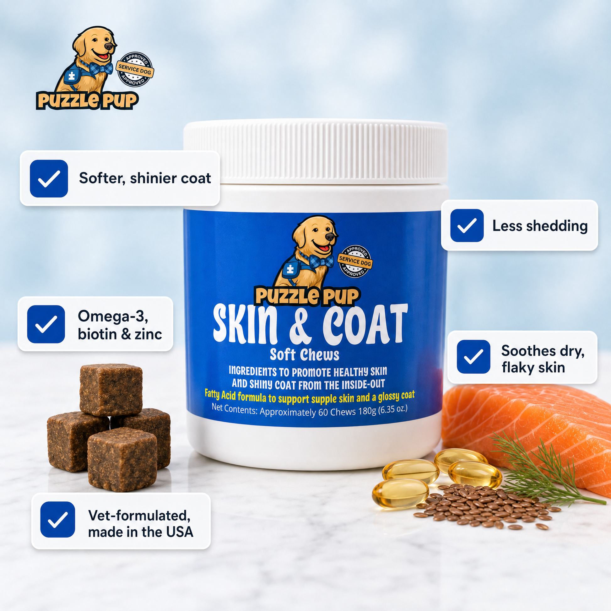 Itch & Skin Relief Duo — Skin & Coat Soft Chews benefits