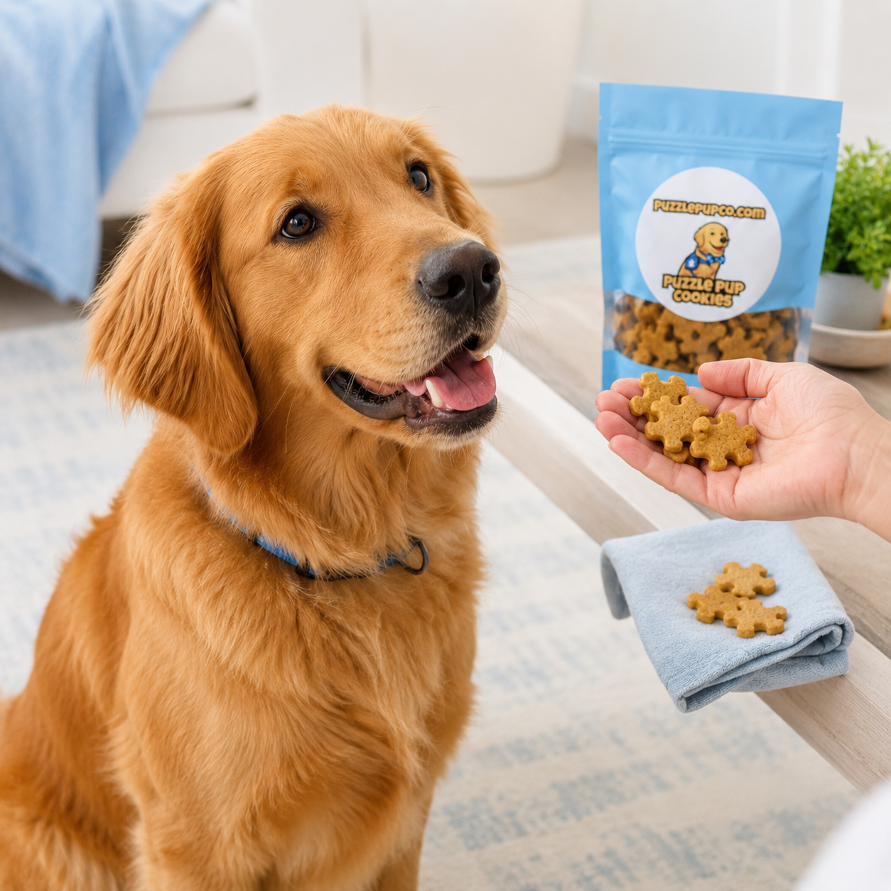 Pumpkin Dog Treats with Peanut Butter - Handmade Enrichment