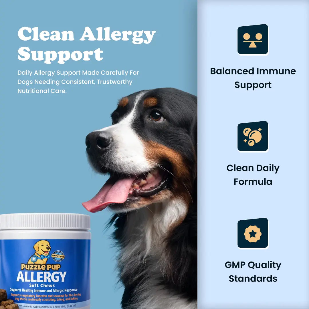 PuzzlePup Allergy Soft Chews.