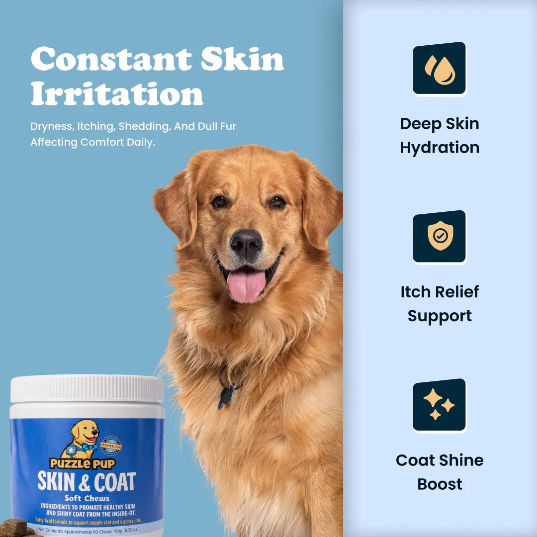 PuzzlePup Skin & Coat Soft Chews.