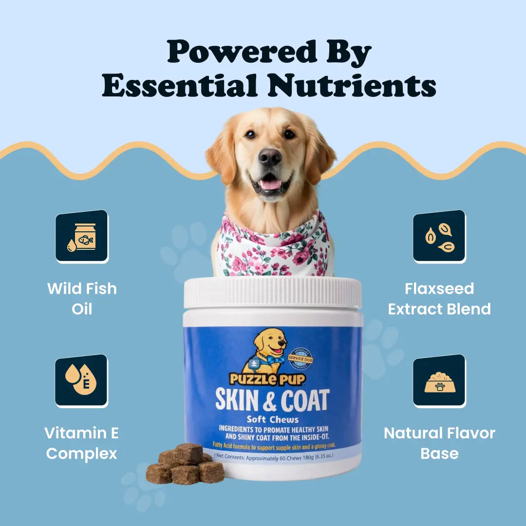 PuzzlePup Skin & Coat Soft Chews.